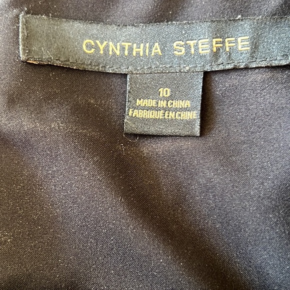 Cynthia Steffe Black/Ivory Print Sleeveless Dress - Picture 5 of 7